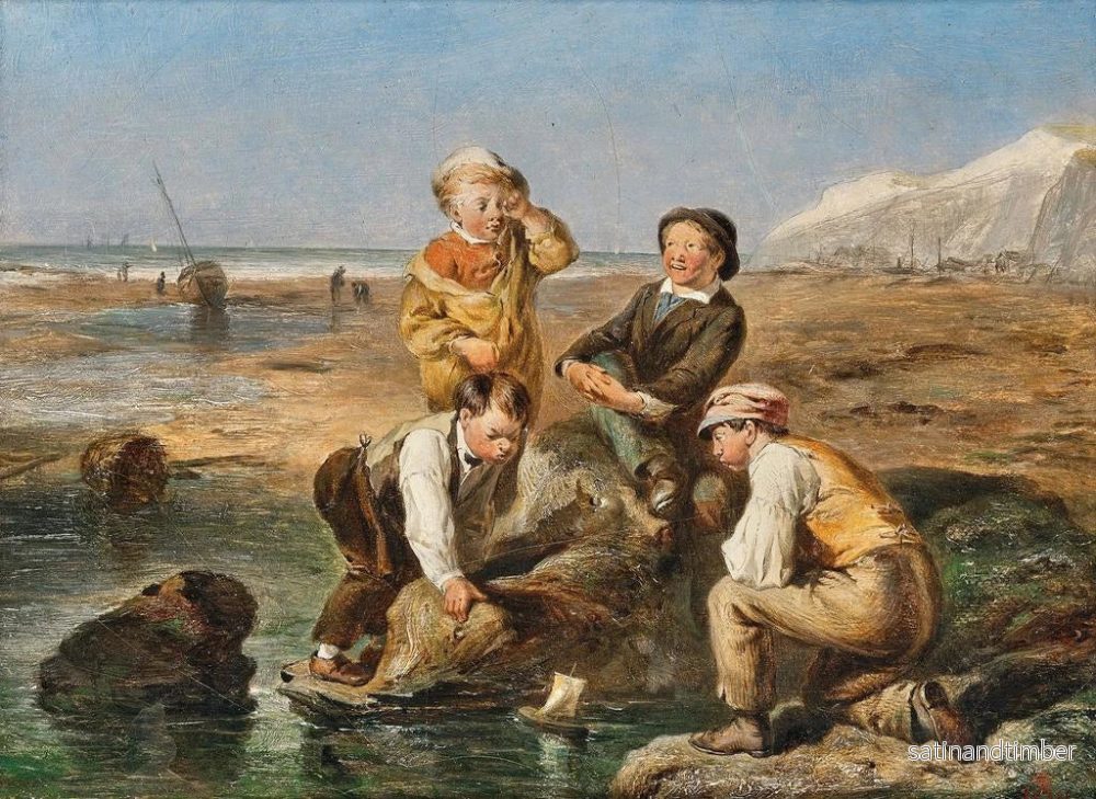 Reproduktion av målningen Barn på stranden - Charles Thomas Bale - Bild 2