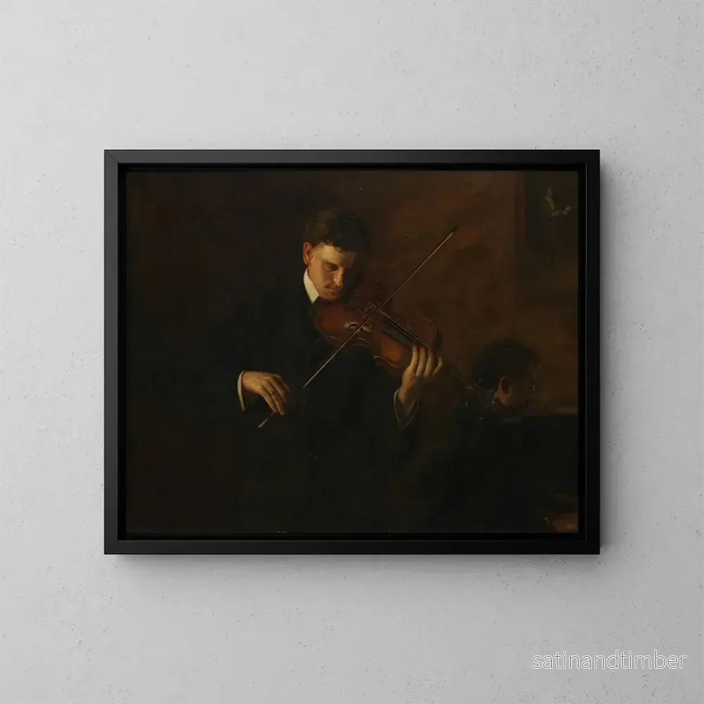 Reproduktion av målningen Musique - Thomas Eakins