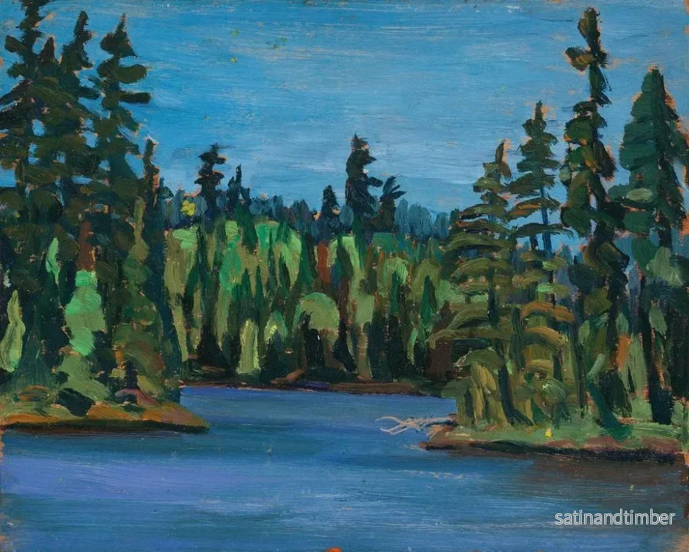 Reproduktion av målningen nära Temagami - Sir Frederick Grant Banting - Bild 2