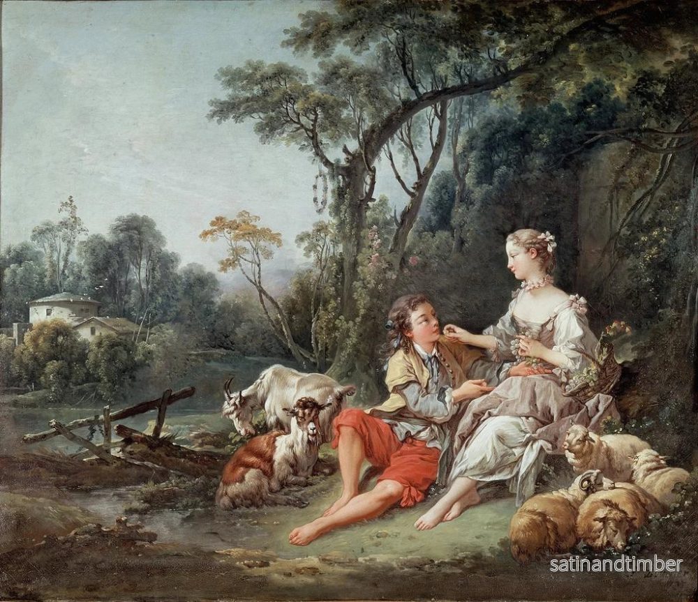 Reproduktion av målningen Tänk på druvorna - François Boucher - Bild 2