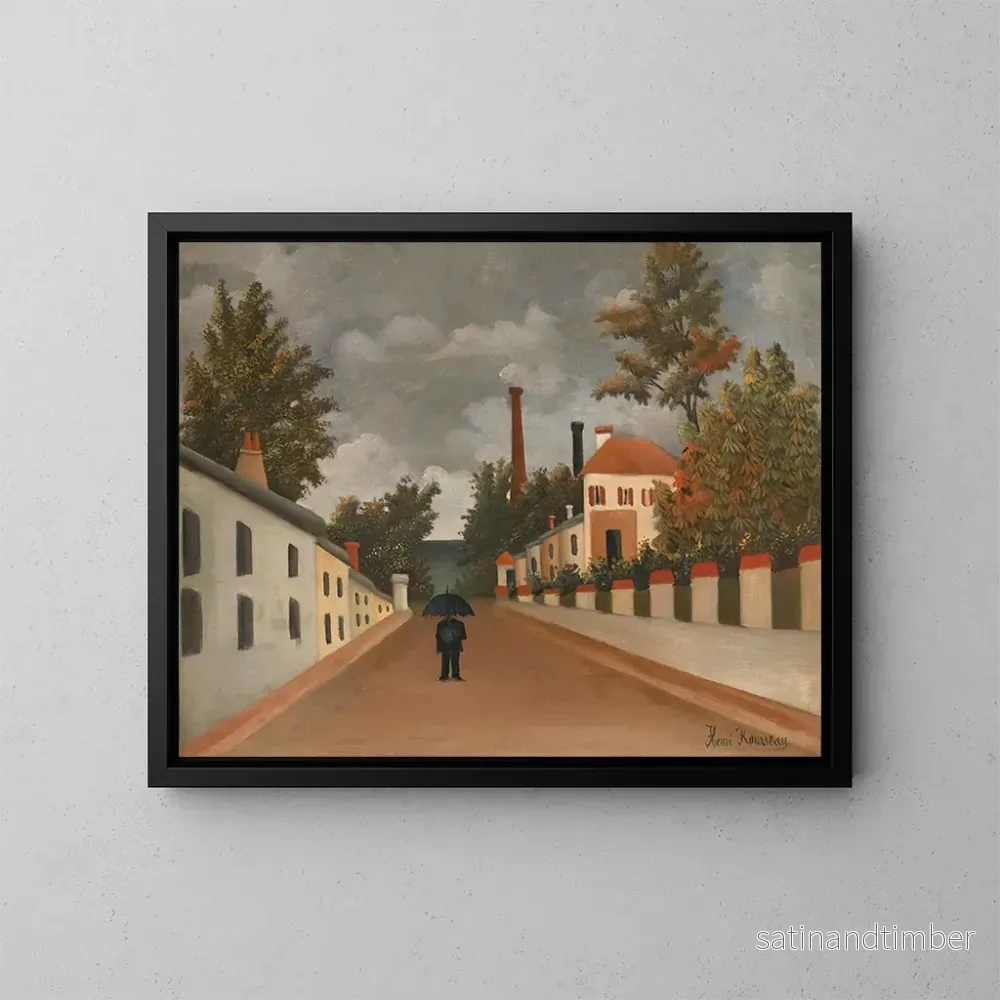 Reproduktion av målningen Vue des environs de Paris - Henri Rousseau