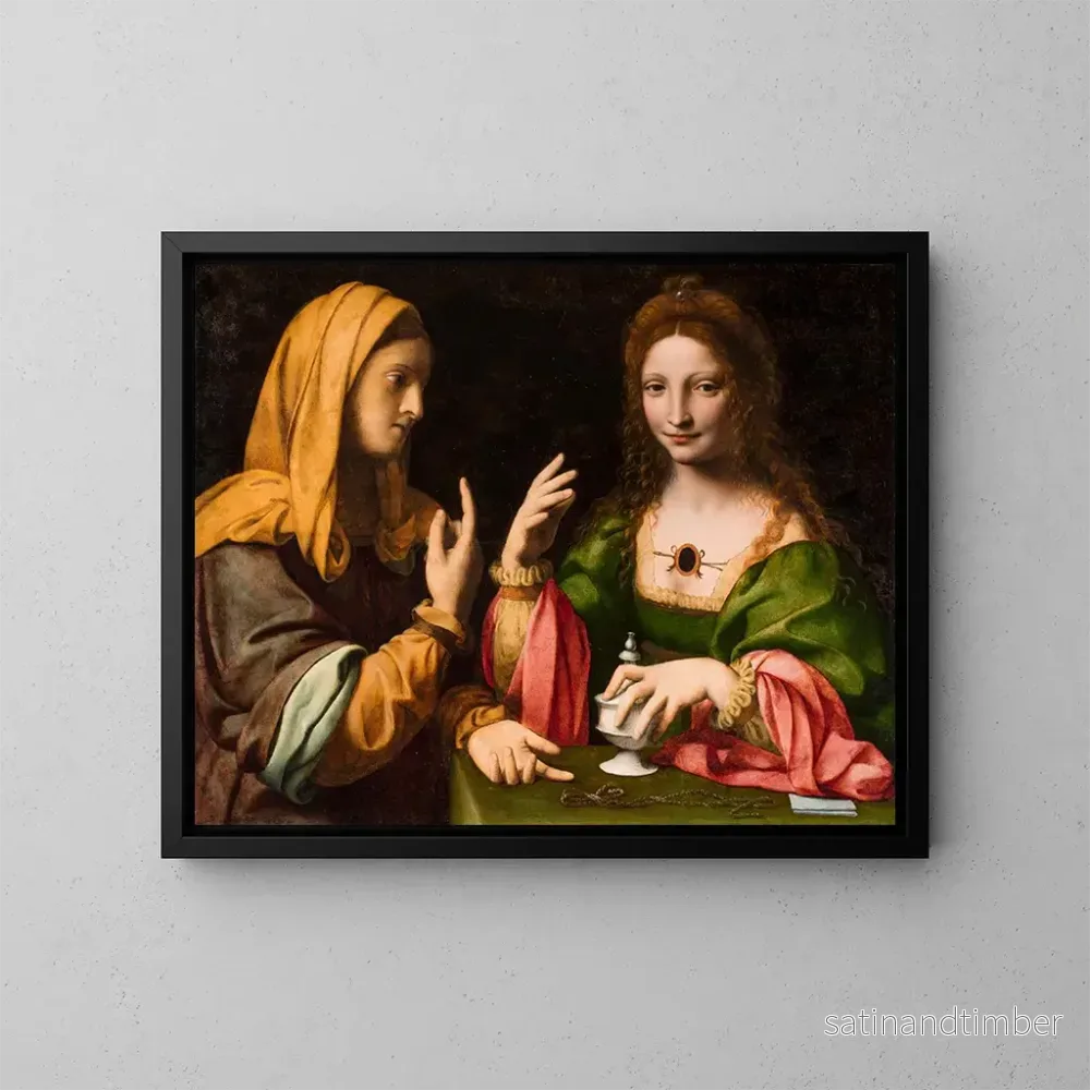Reproduktion av målningen La Conversion de la Madeleine - Bernardino Luini