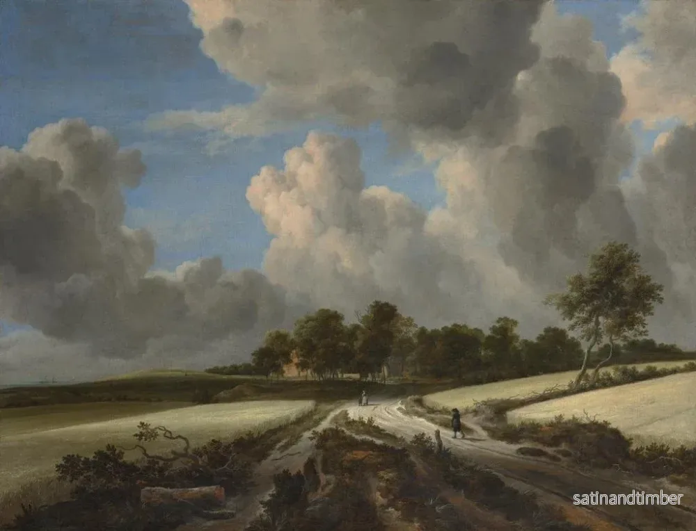 Reproduktion av målningen av veteängar - Jacob van Ruisdael - Bild 2