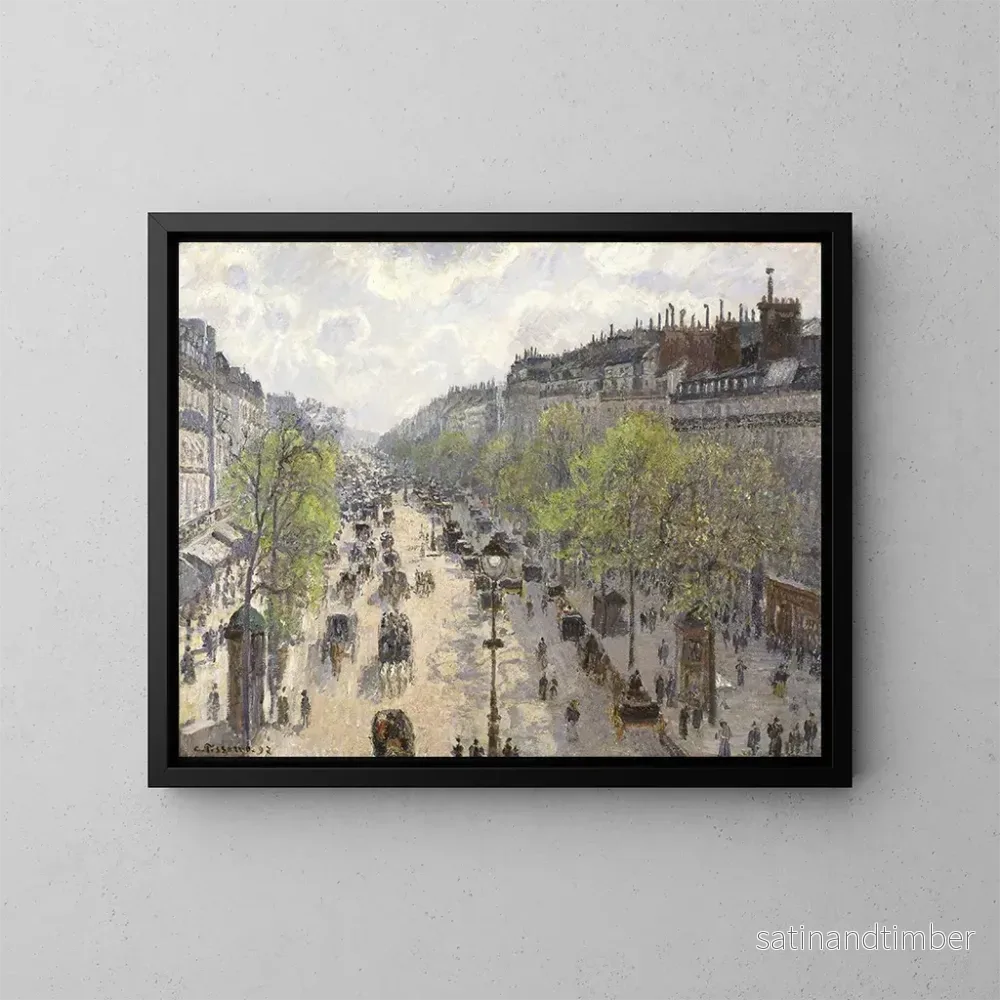 Reproduktion av målningen Vår på boulevard Montmartre - Camille Pissarro