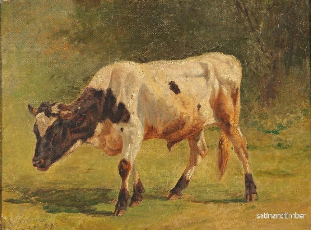 Reproduktion av målningen Tjur - Friedrich Voltz - Bild 2