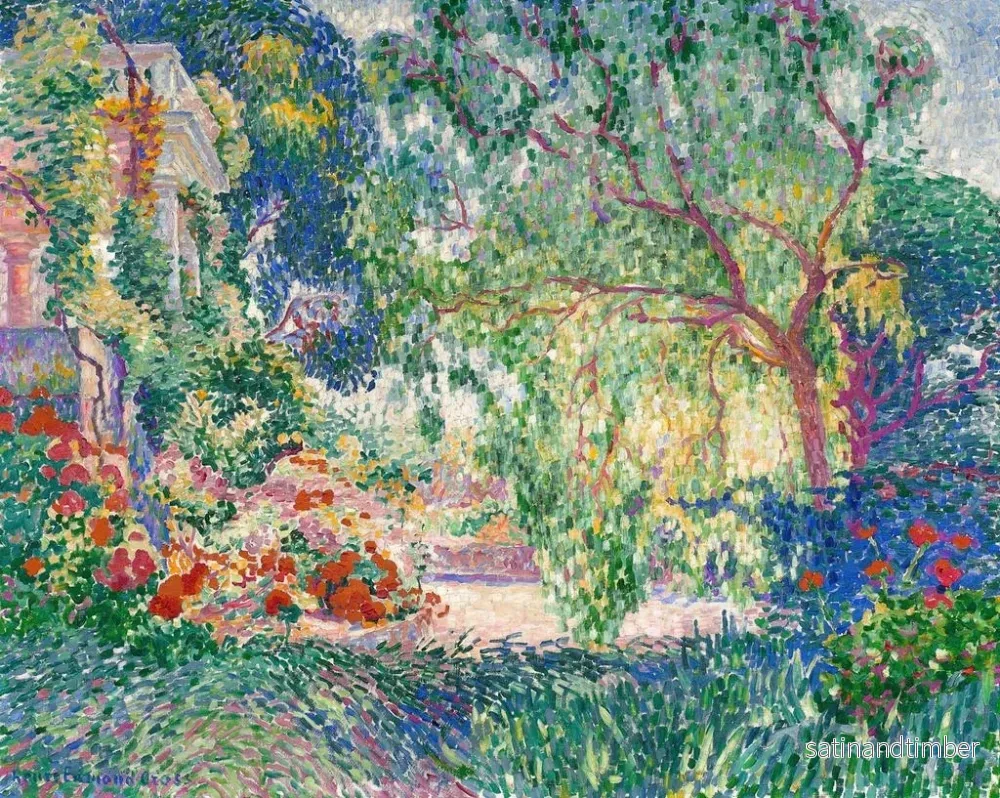 Reproduktion av målningen Le faux poivrier de Provence - Henri-Edmond Cross - Bild 2