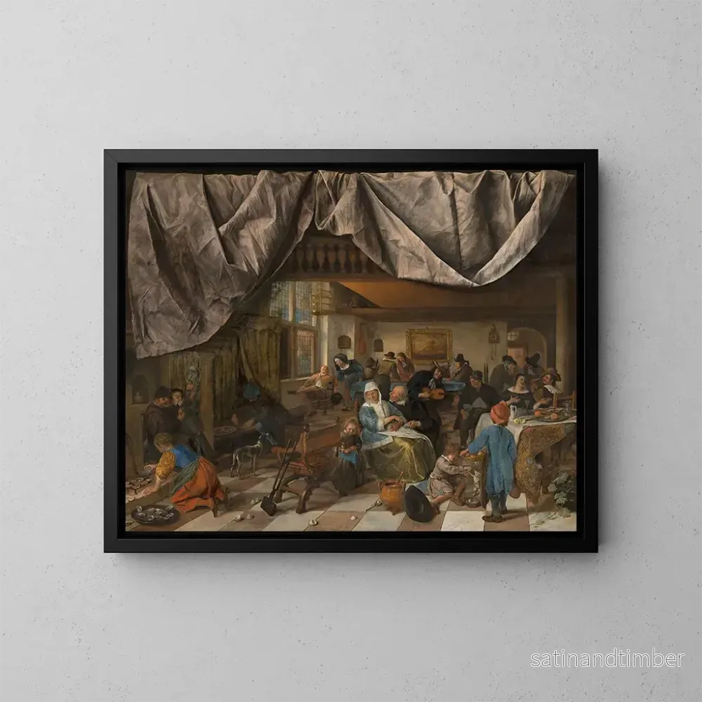 Reproduktion av målningen La Vie de l'homme - Jan Steen