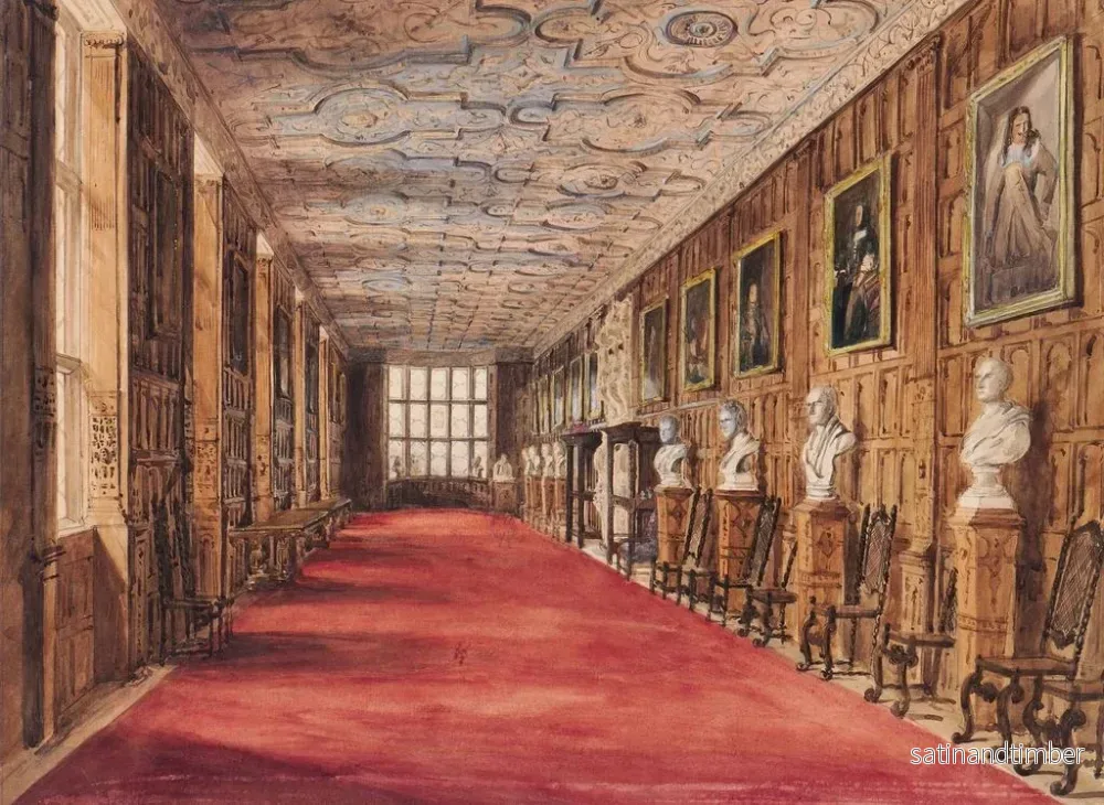 Reproduktion av målningen La galerie longue d'Aston Hall - Katherine Muirhead - Bild 2