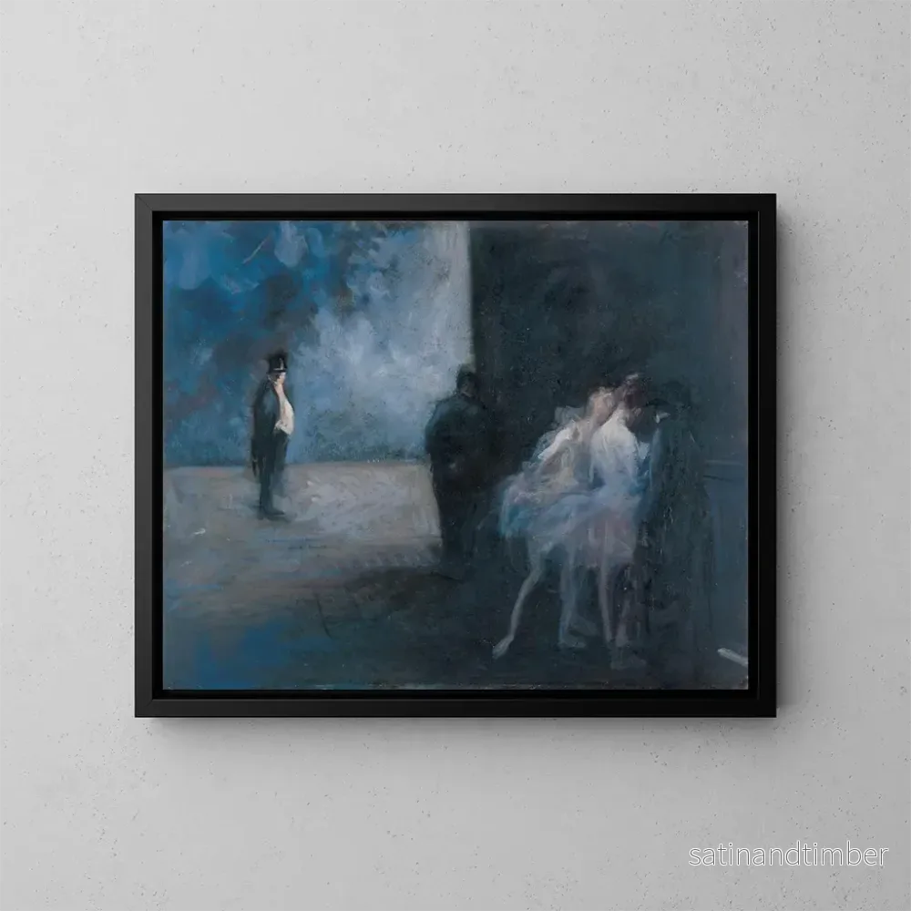 Reproduktion av målningen Symfoni i blått - Jean-Louis Forain