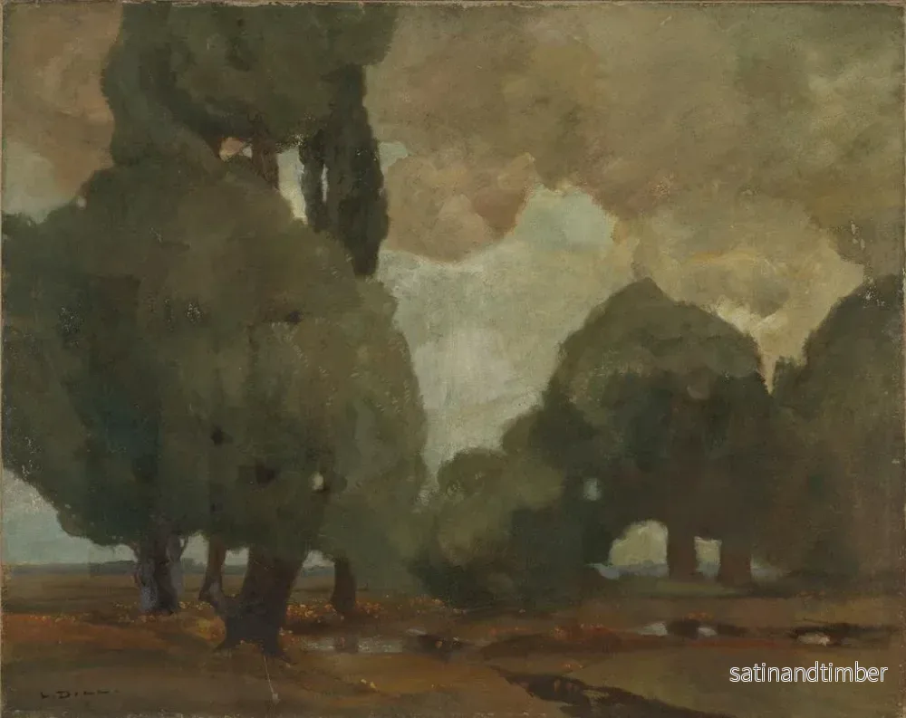 Reproduktion av målningen Storm i myren nära Dachau - Ludwig Dill - Bild 2