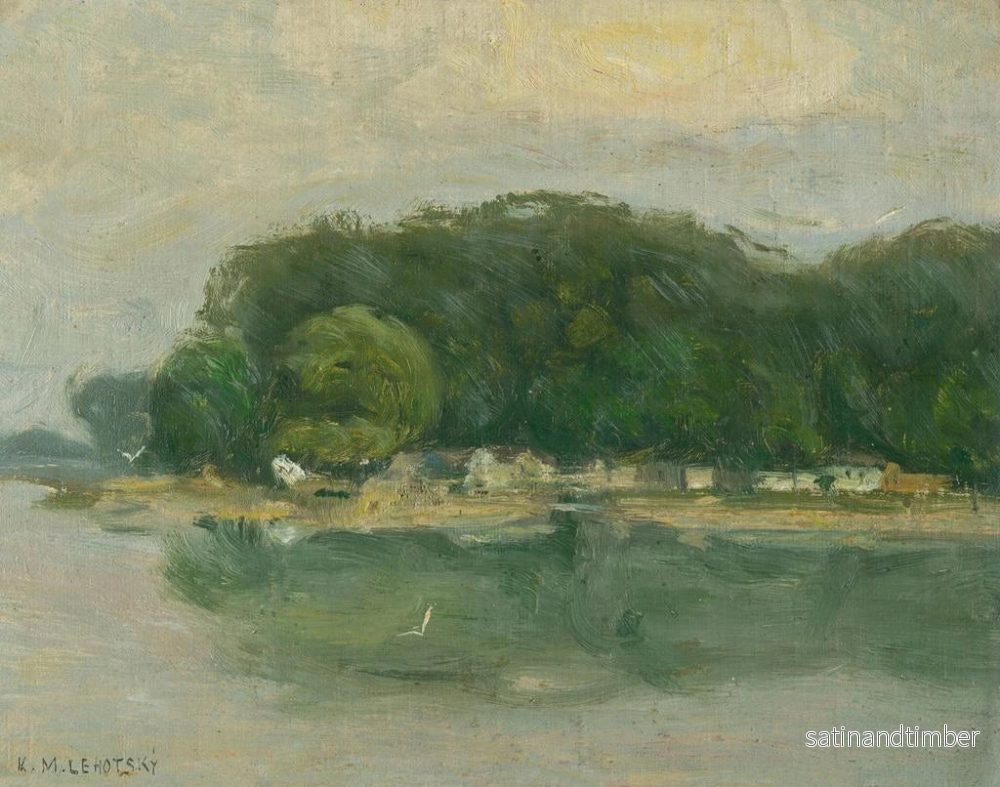Reproduktion av målningen av Banque Petralka du Danube - Karol Miloslav Lehotský - Bild 2