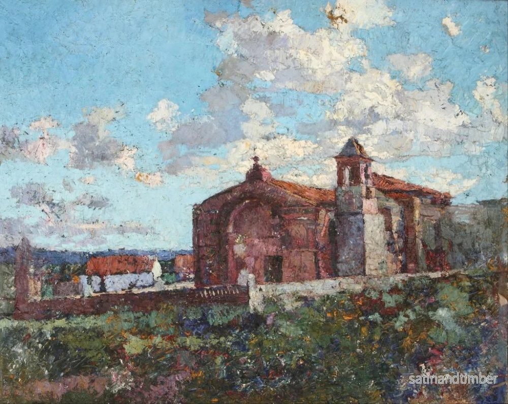 Reproduktion av målningen Chapelle d'Ischilín - Fernando Fader - Bild 2