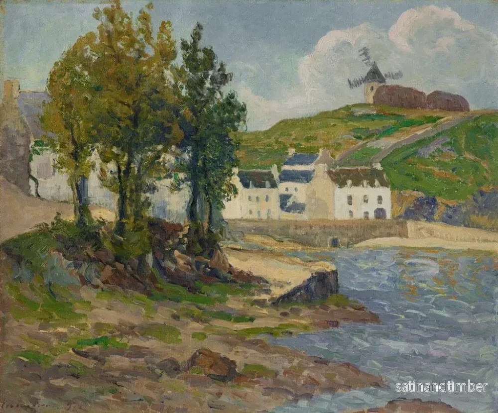 Reproduktion av målningen Ciel d'octobre à Trouville - Maxime Maufra - Bild 2