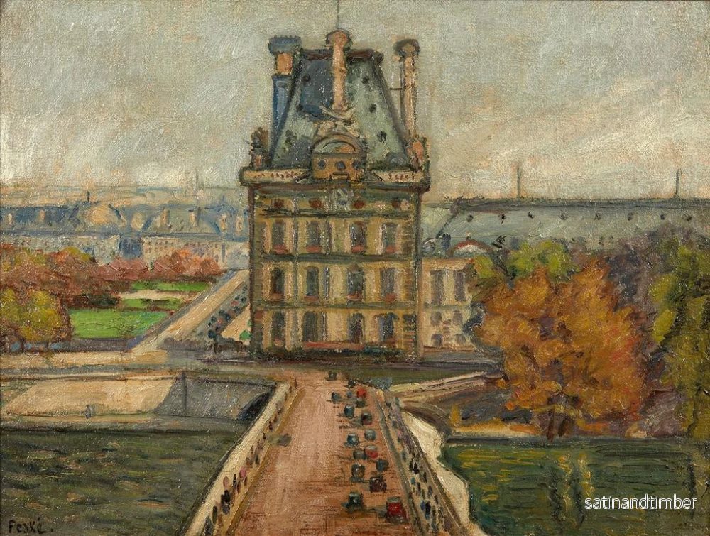 Reproduktion av målningen Pont du Carrousel - Jean Misceslas Peské - Bild 2