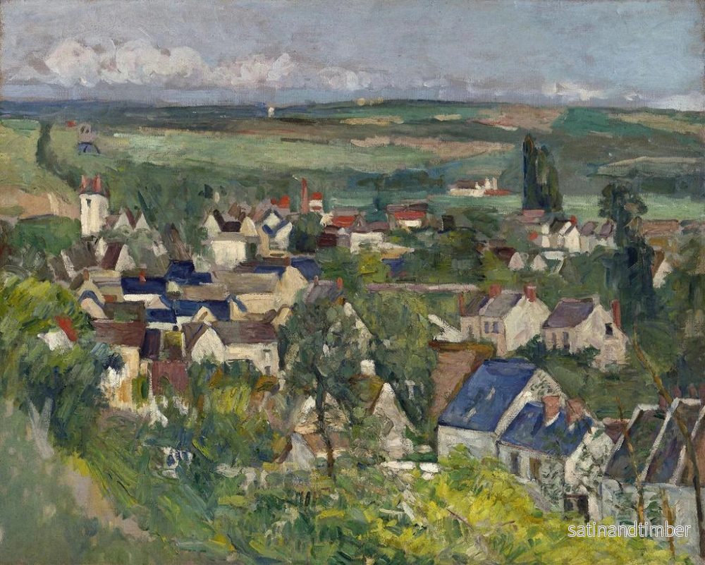 Reproduktion av målningen Vue panoramique d'Auvers - Paul Cézanne - Bild 2