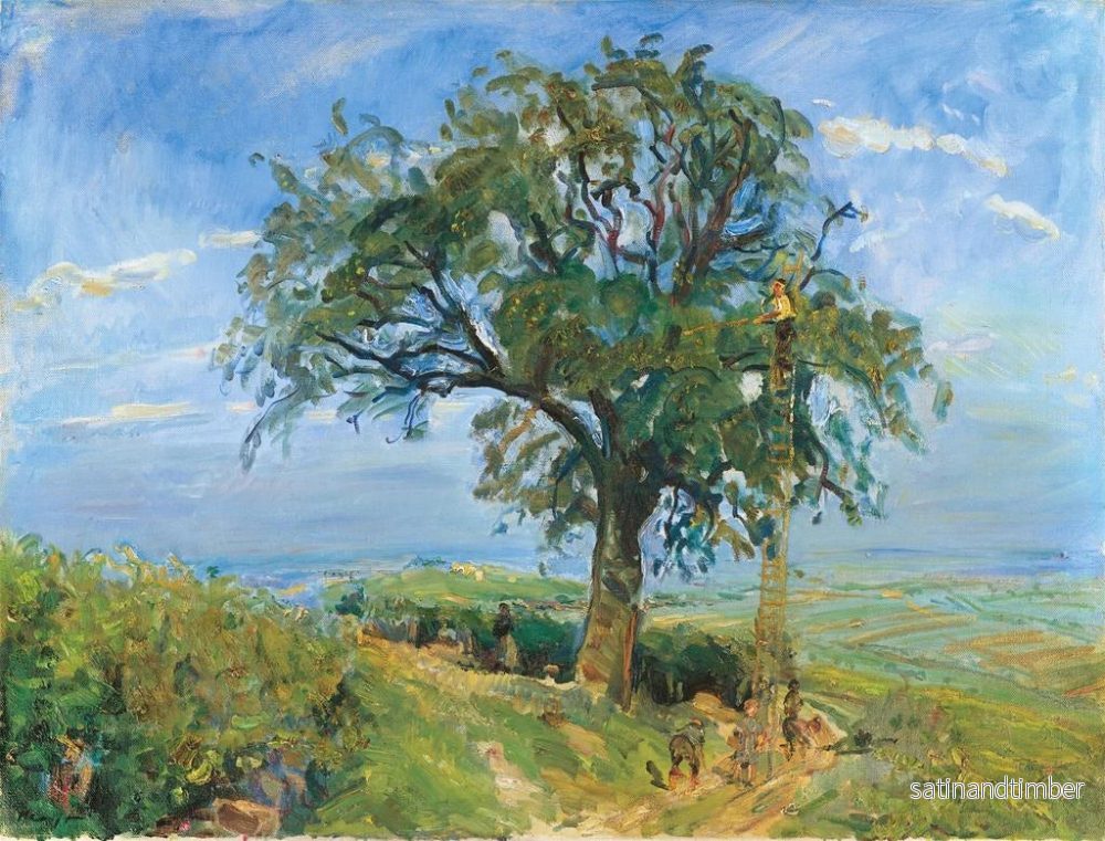 Reproduktion av målningen av fruktsskörd i Palatinet, äppleträdet - Max Slevogt - Bild 2