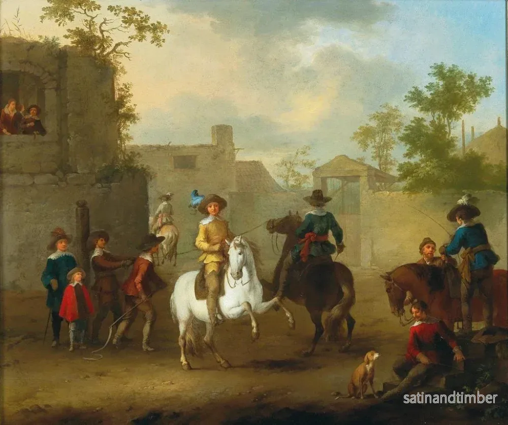 Reproduktion av målningen Les leçons d'équitation - Franz de Paula Ferg - Bild 2
