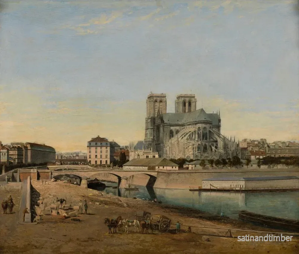 Reproduktion av målningen Notre-Dames absid sedd från Quai de la Tournelle - Émile Harrouart - Bild 2