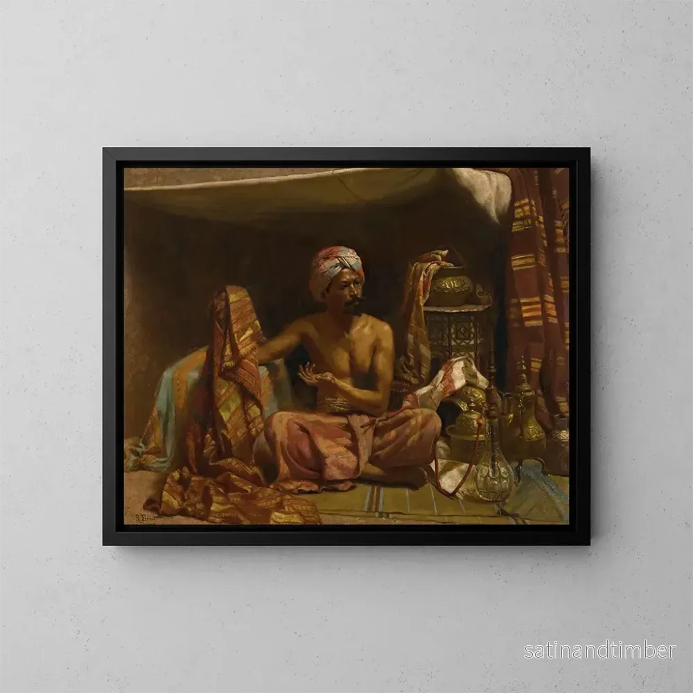 Reproduktion av målningen Le marchand de tapis - Rudolf Ernst