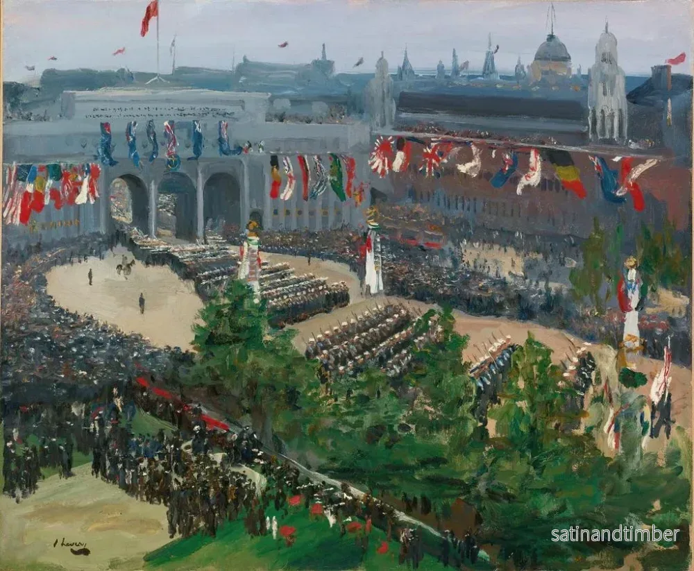 Reproduktion av målningen av Arc de l'Amirauté, 19 juli 1919 - Sir John Lavery - Bild 2