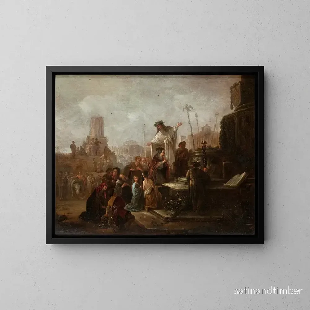 Reproduktion av målningen av Saint Paul och Saint Barnabé i Lystre – Jacob Willemsz de Wet Reproduktion av målningen av Saint Paul och Saint Barnabé i Lystre – Jacob Willemsz de Wet