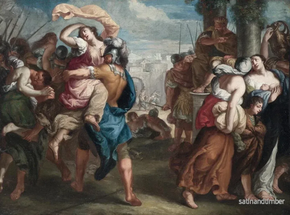 Reproduktion av målningen Låtelse av Sabinerna - Theodoor van Thulden - Bild 2