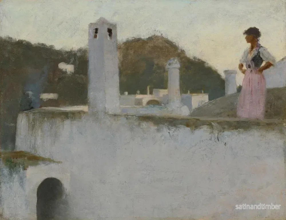 Reproduktion av målningen Vue de Capri - John Singer Sargent - Bild 2