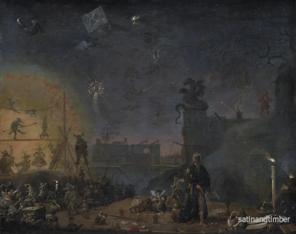 Reproduktion av målningen La Vision de l'Enfant du Dimanche - Cornelis Saftleven - Bild 2