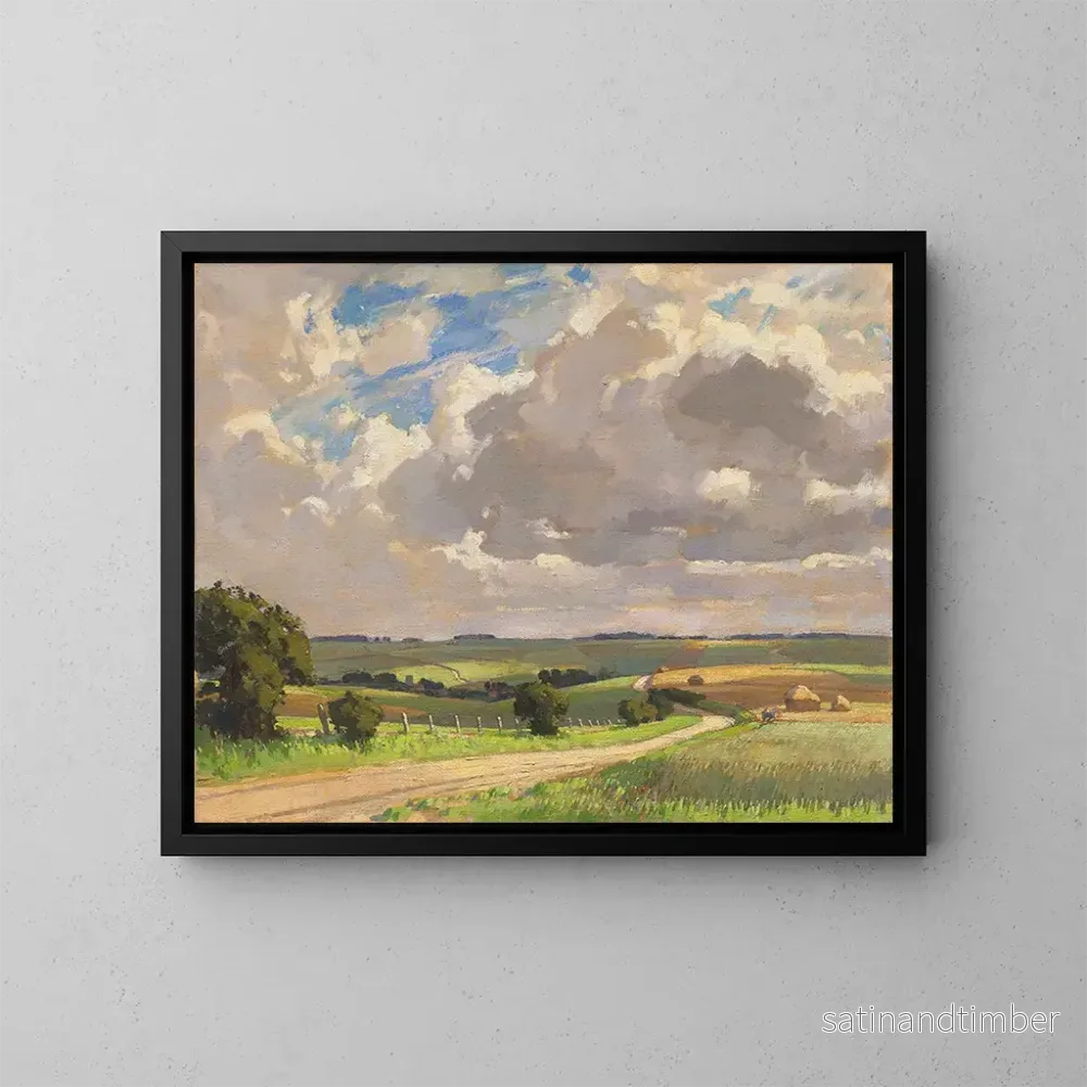 Reproduktion av målningen Landskapsbild av Norfolk - Edward James Buttar