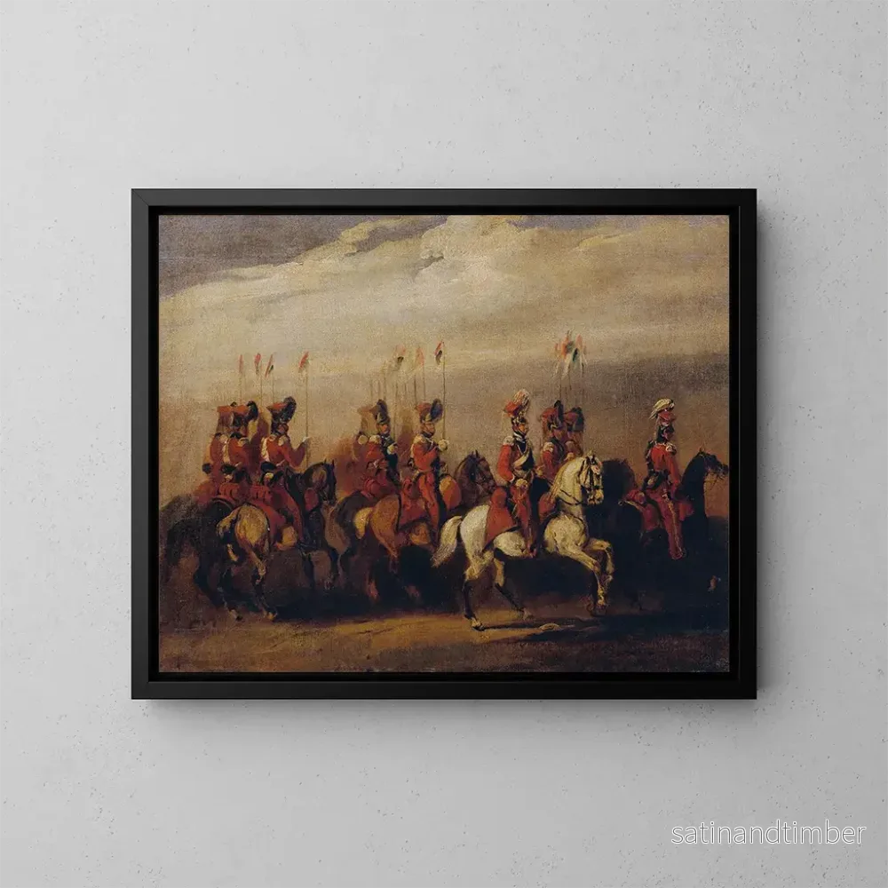 Reproduktion av målningen Cavaliers rouges - Piotr Michałowski