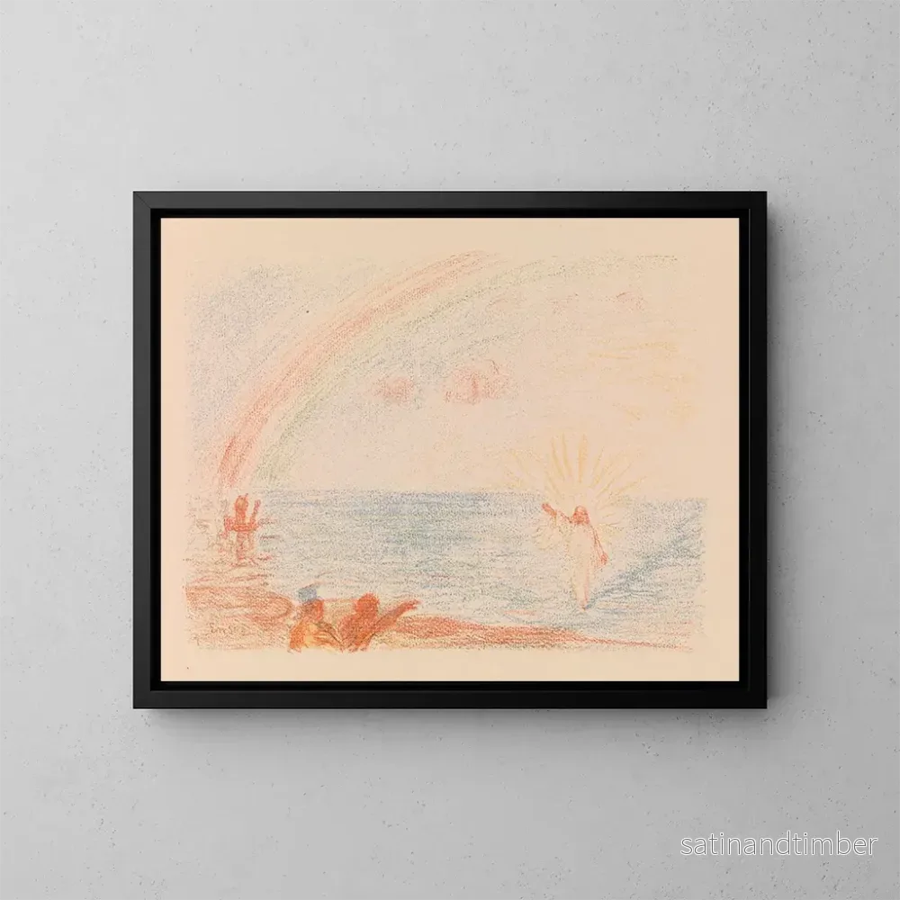 Reproduktion av målningen Le Christ marchant sur les eaux - James Ensor