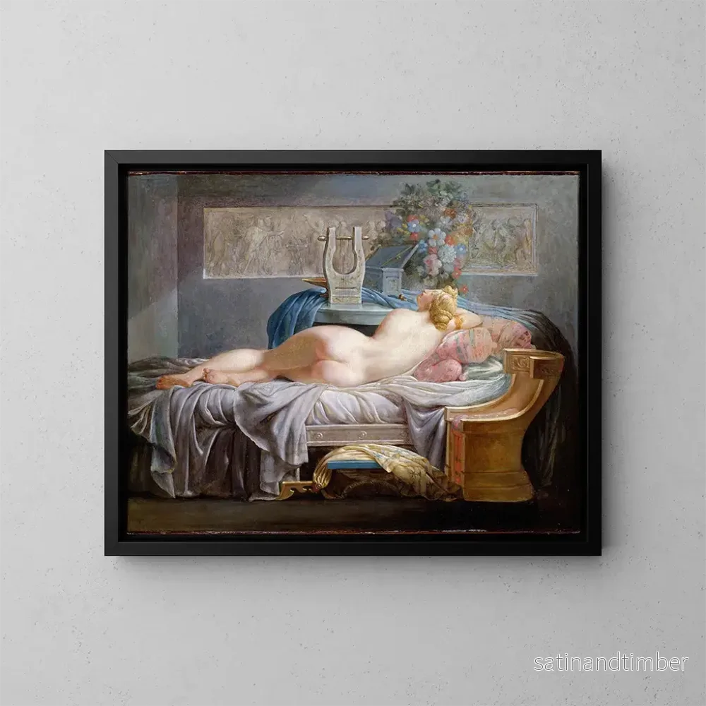 Reproduktion av målningen Sappho - Jean-Baptiste Regnault