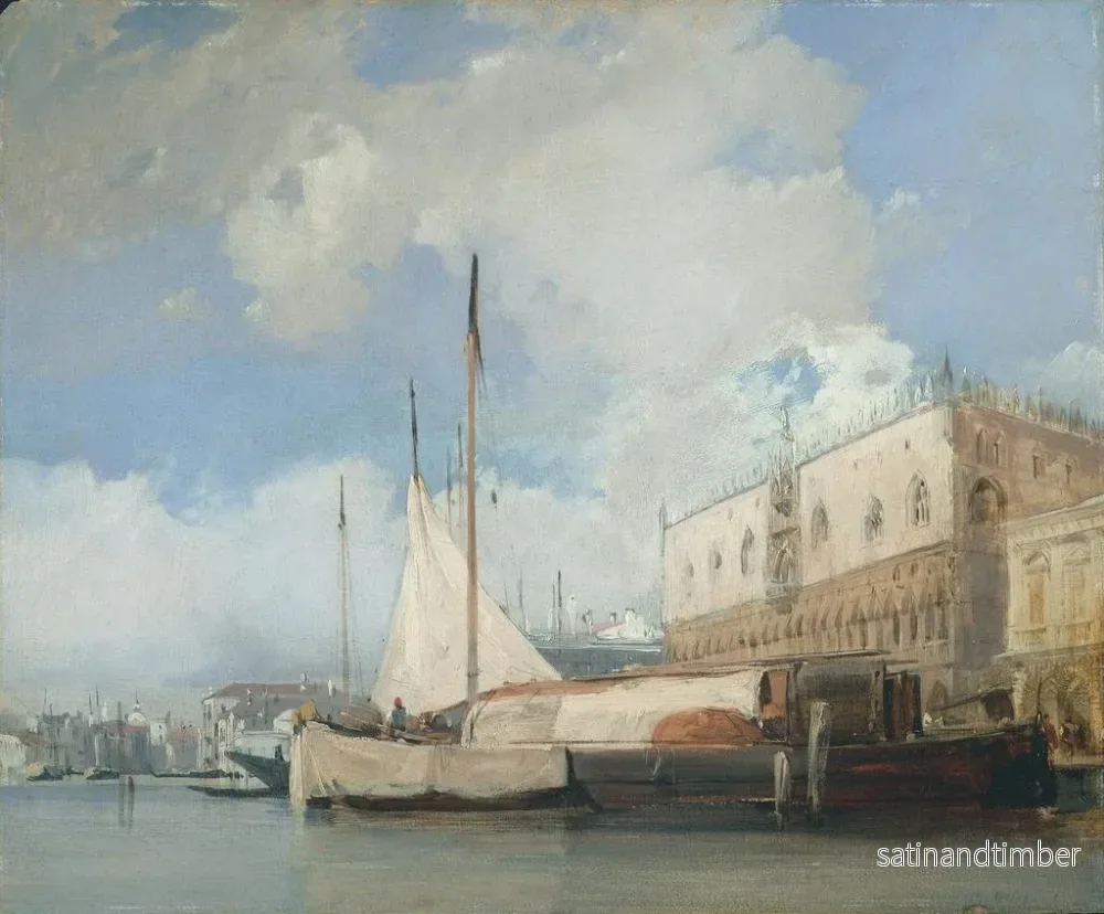 Reproduktion av målningen Le Palais des Doges à Venise - Richard Parkes Bonington - Bild 2