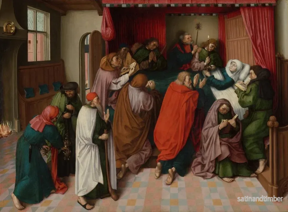 Reproduktion av målningen La Mort de la Vierge - Maître de la Mort de la Vierge d'Amsterdam - Bild 2