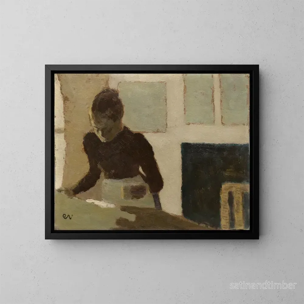 Reproduktion av målningen av kvinna som stryker - Édouard Vuillard