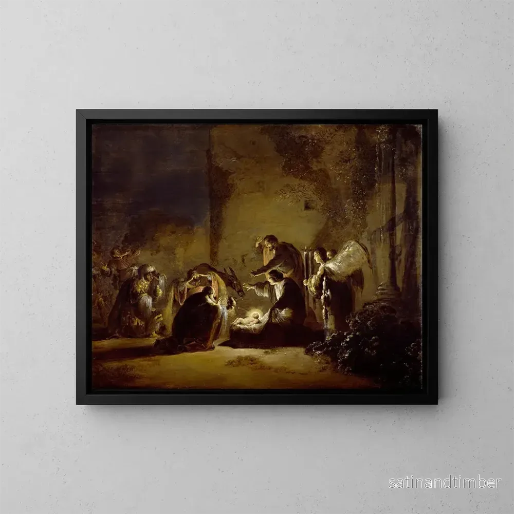 Reproduktion av målningen L'Adoration des Mages - Leonaert Bramer