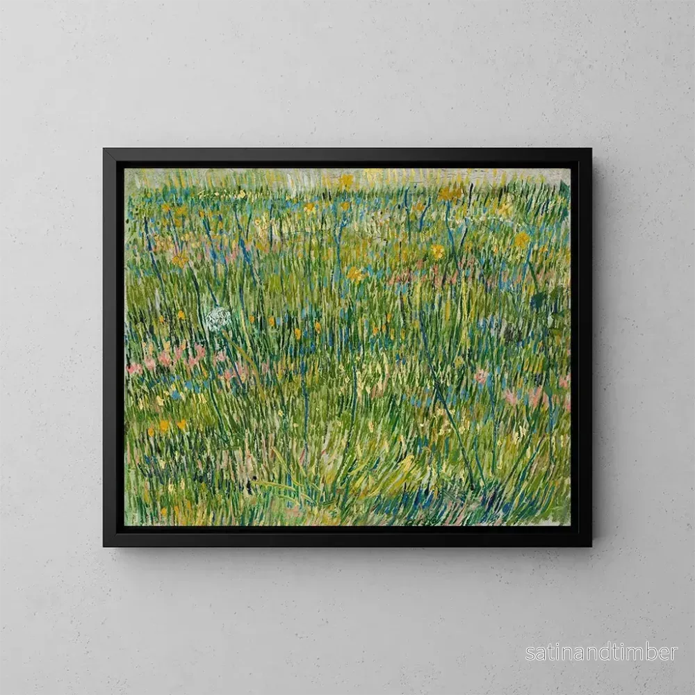 Reproduktion av målningen Tâche d'herbe - Vincent van Gogh