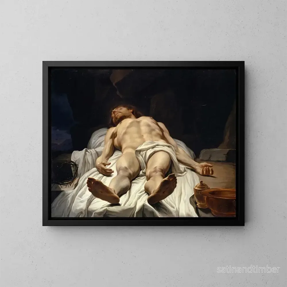 Reproduktion av målningen Le corps mort du Christ – Johann Melchior Wyrsch Reproduktion av målningen Le corps mort du Christ – Johann Melchior Wyrsch