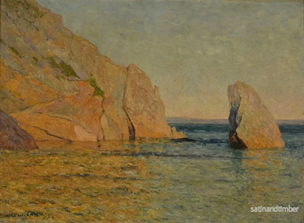 Reproduktion av målningen av klippor vid solnedgång - Maxime Maufra - Bild 2
