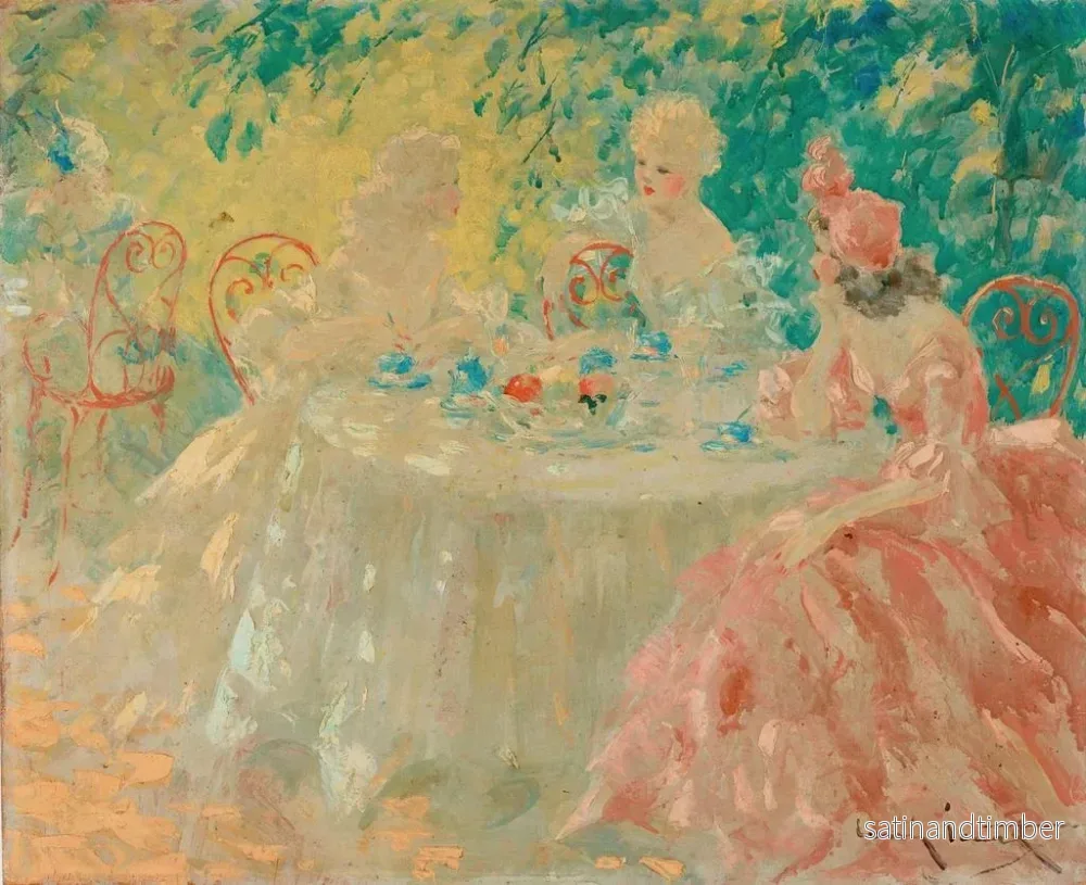 Reproduktion av målningen Fin de déjeuner - Louis Icart - Bild 2