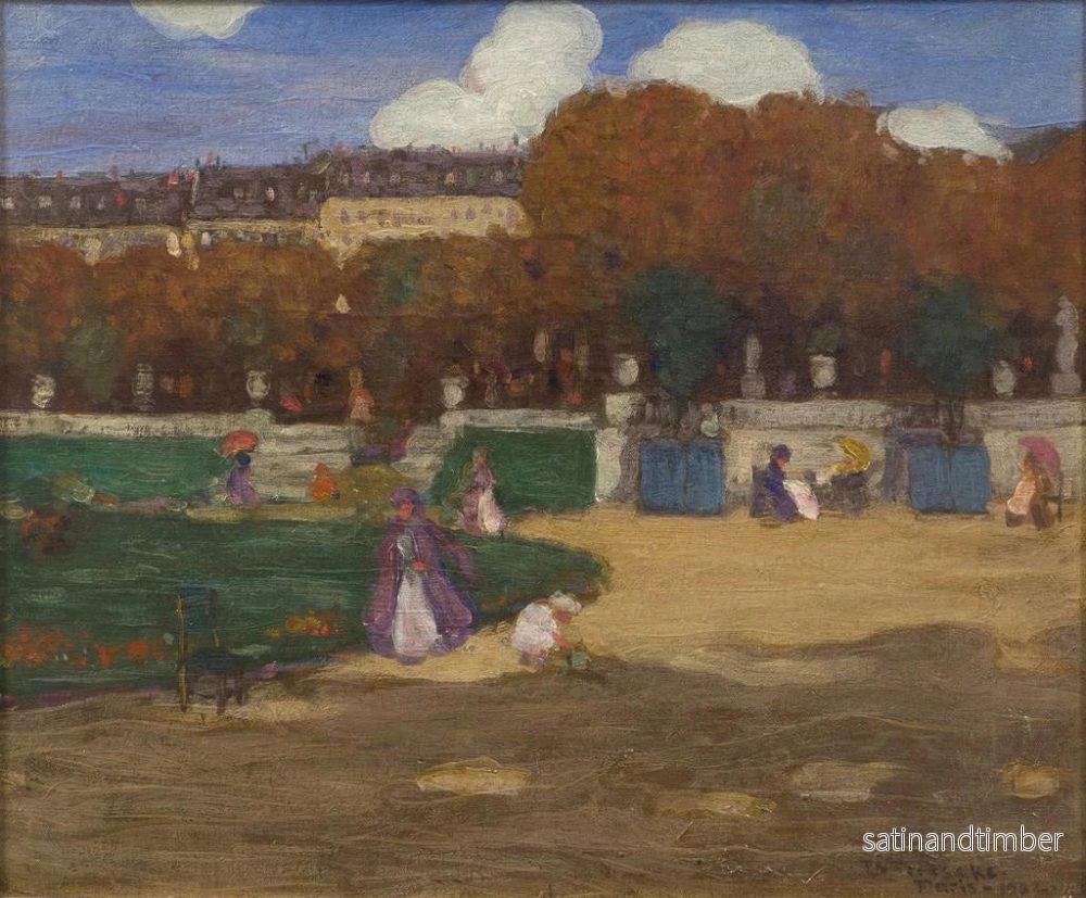Reproduktion av målningen av Jardins du Luxembourg Paris - Frederick Carl Frieseke - Bild 2