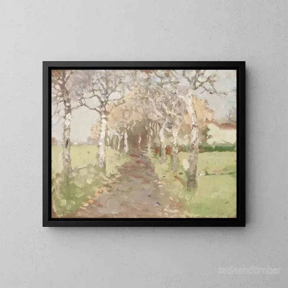 Reproduktion av målningen Avenue des bouleaux à Bad Aibling – Brynolf Wennerberg Reproduktion av målningen Avenue des bouleaux à Bad Aibling – Brynolf Wennerberg
