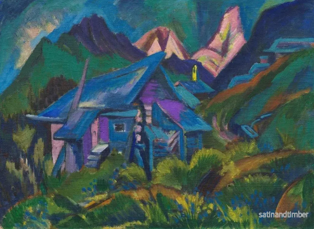 Reproduktion av målningen Alphtten och Tinzenhorn - Ernst Ludwig Kirchner - Bild 2