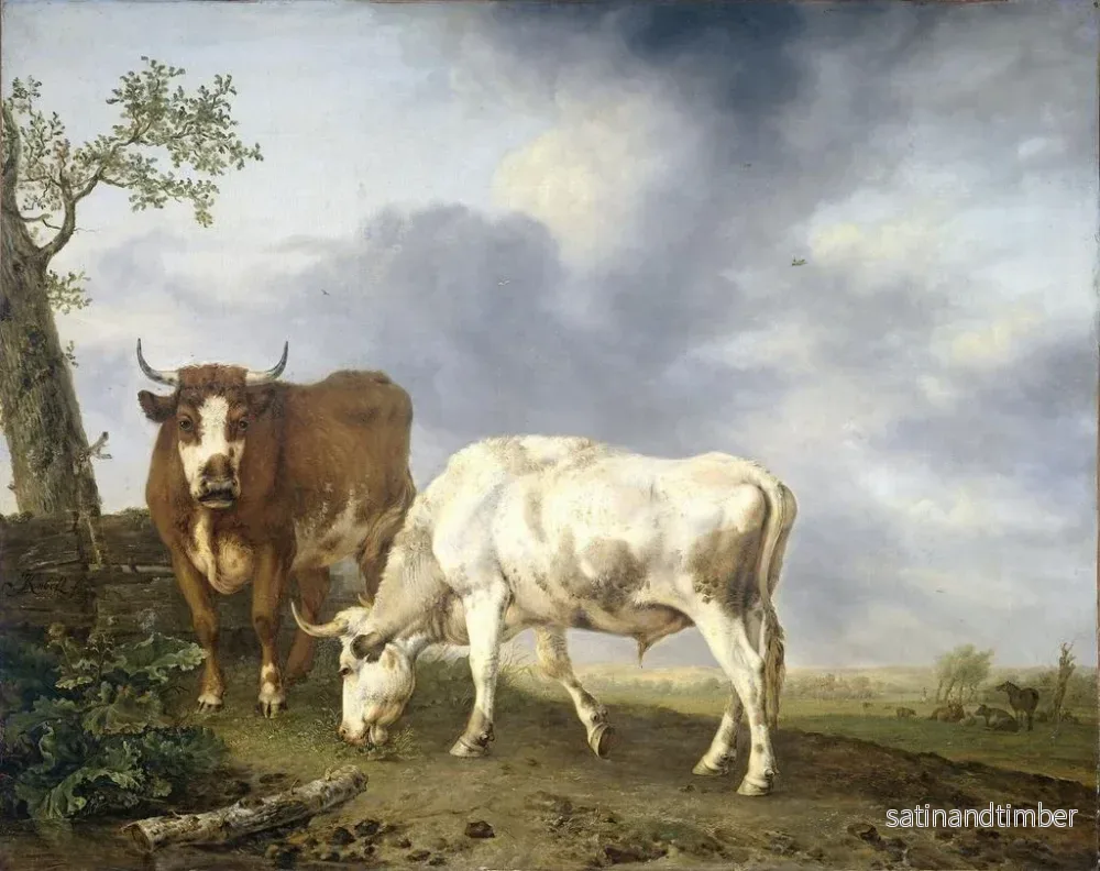 Reproduktion av målningen Bœufs dans le pré - Jan Kobell II - Bild 2