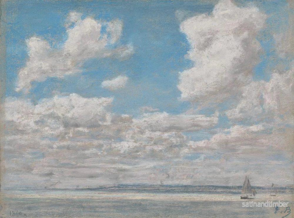 Reproduktion av målningen Marine målning med öppet himmel - Eugène Boudin - Bild 2