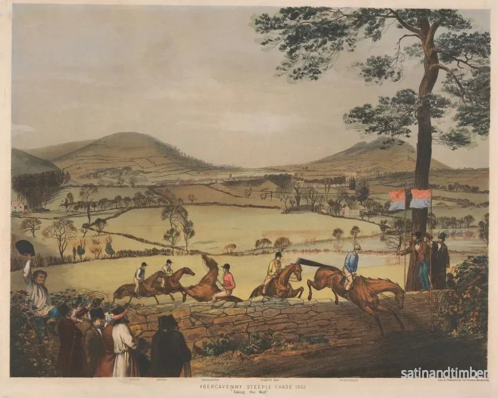 Reproduktion av målningen La course de haies d'Abergavenny - Charles Denton - Bild 2