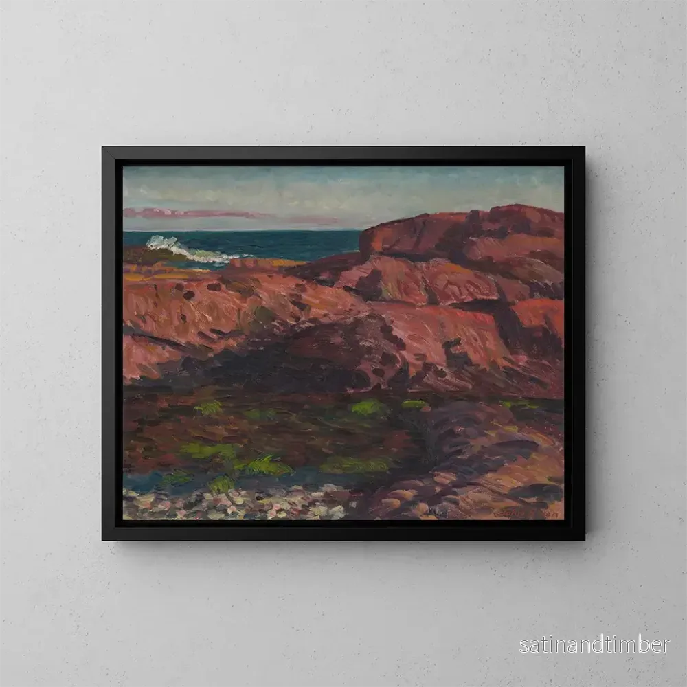 Reproduktion av målningen Eftermiddag vid Red Rocks - John Sloan