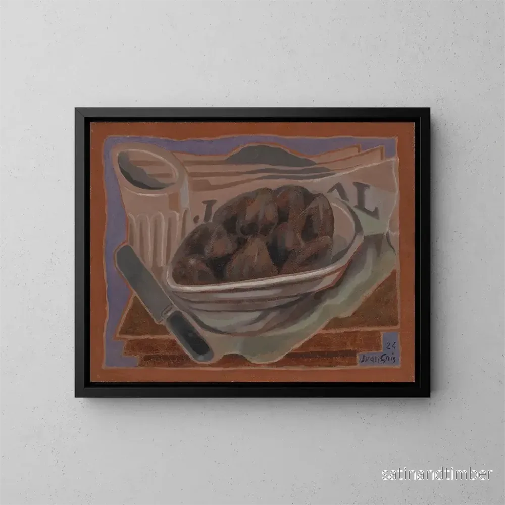 Reproduktion av målningen Les figues - Juan Gris
