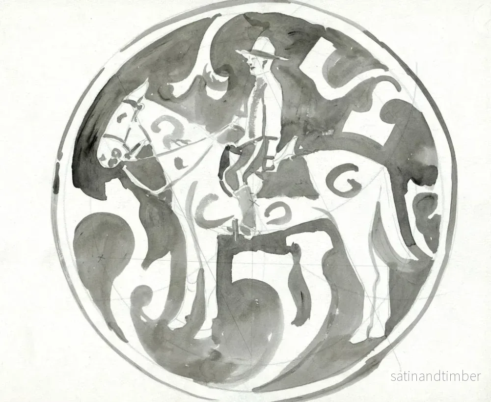 Reproduktion av målningen av en tallrik med en kanadensisk polisman - Carel Adolph Lion Cachet - Bild 2