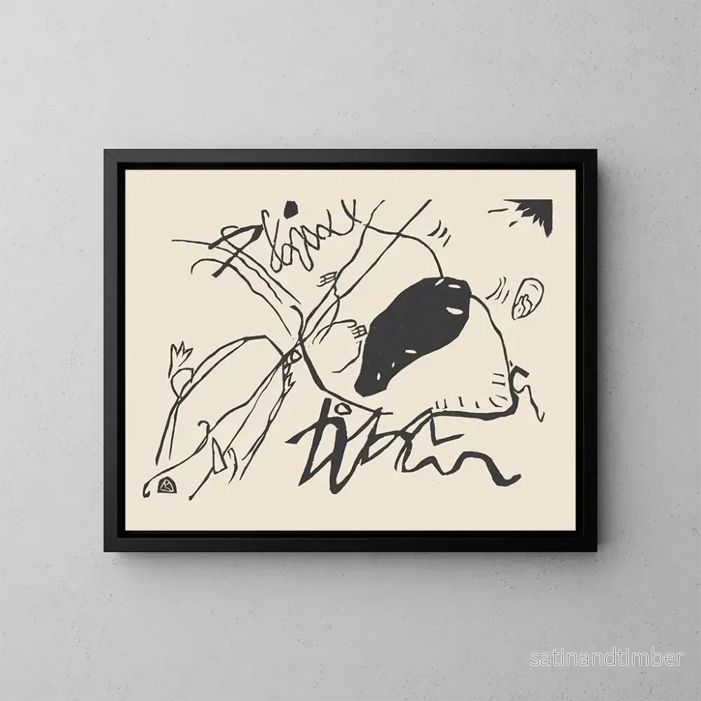 Reproduktion av målningen Klnge Pl02 - Wassily Kandinsky